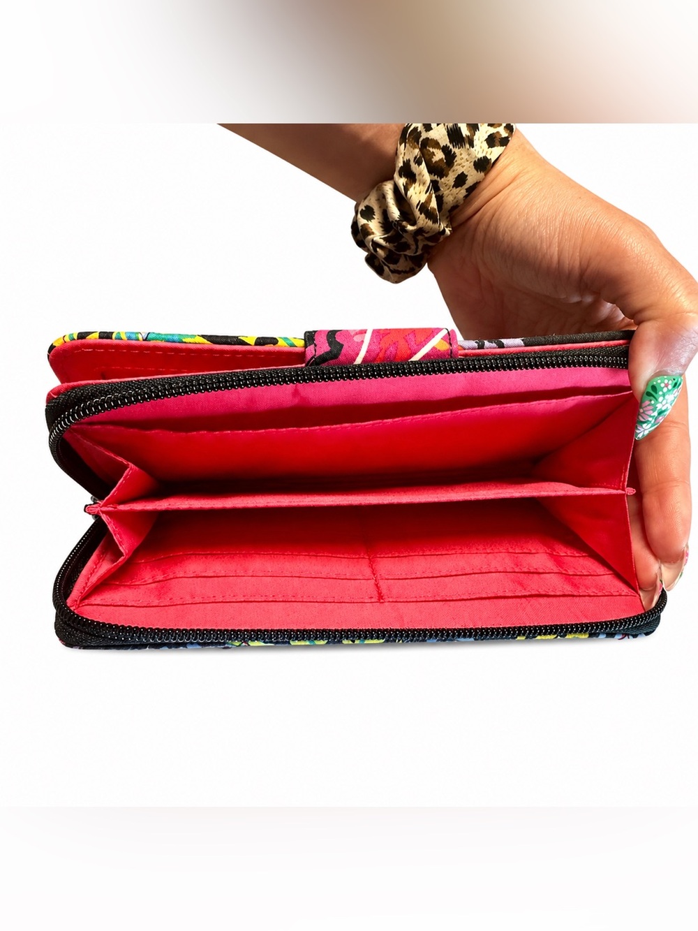 Vera Bradley Colorful Twilight Paisley Tote Turnlock Wallet Matching Set - Picture 15 of 15